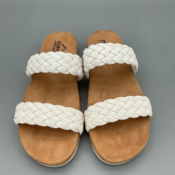 NEW Cliffs by White Mountain Women’s Truly Slide Sandals White Size 7.5 - Picture 3 of 10